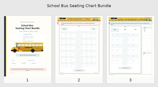 Seating chart page