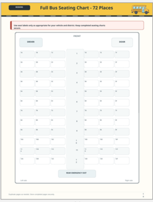 Seating chart page